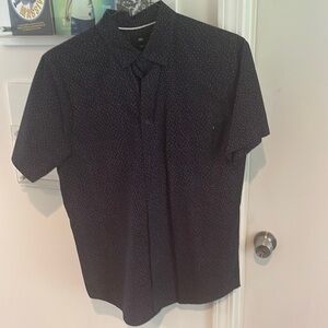 Obey navy short sleeve shirt men’s medium